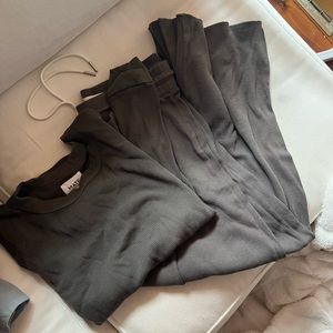 Mate the Label grey waffle knit set
